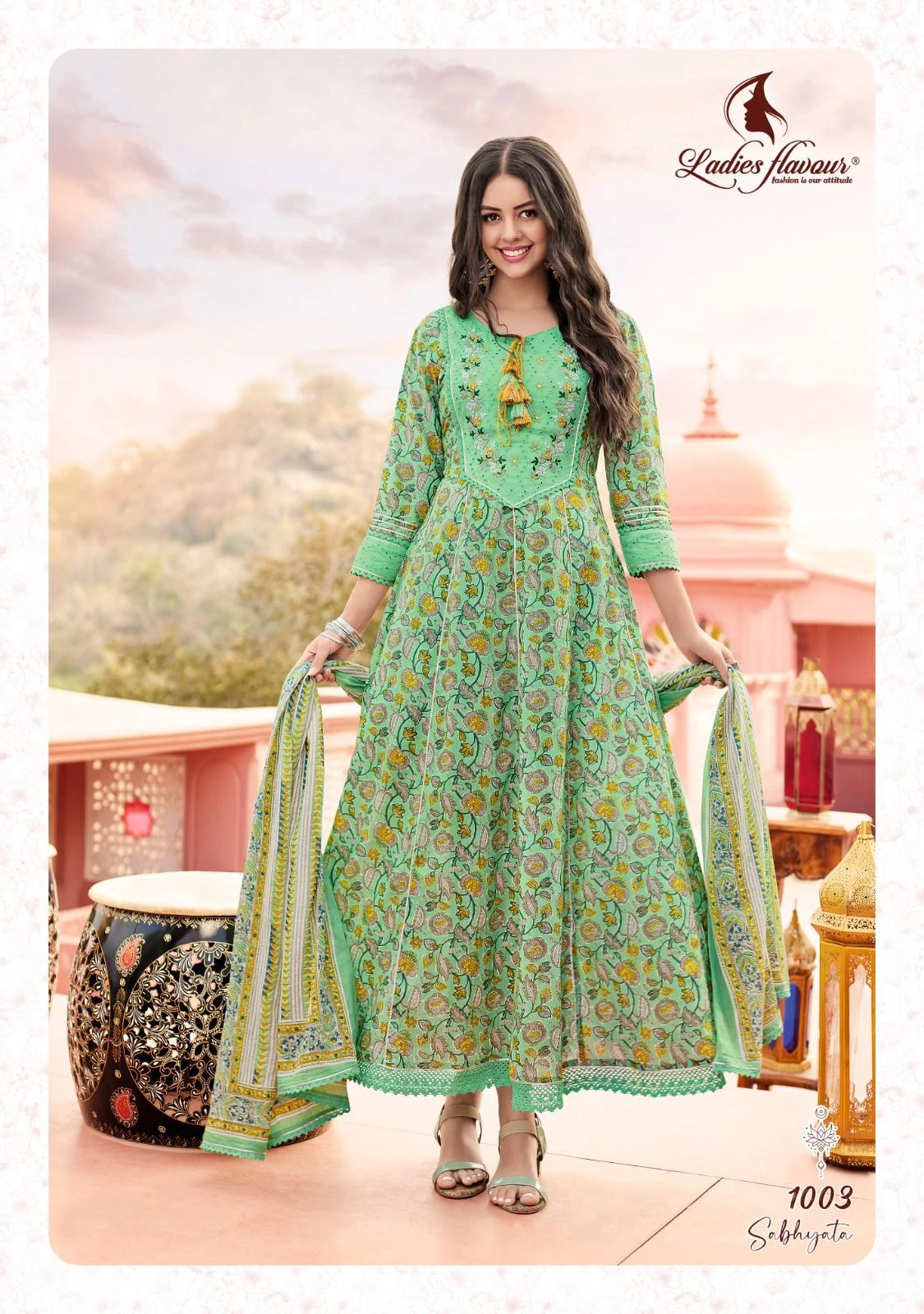 Ladies Flavour Sabhyata Pure Cotton Print Wholesale Readymade Salwar Suit Catalog — Wholesale Salwar Suits, MPA wholesale from Surat - Gallery Image 2